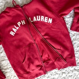 Men’s Polo by Ralph Lauren red zipper hoodie